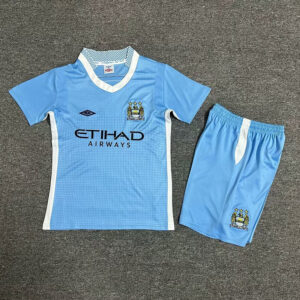 Manchester City Home Retro Kid Kits Youth Apparels Soccer