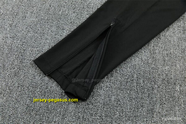 2026 Atletico Madrid Black Half Zipper Jacket Tracksuit + Long Pants