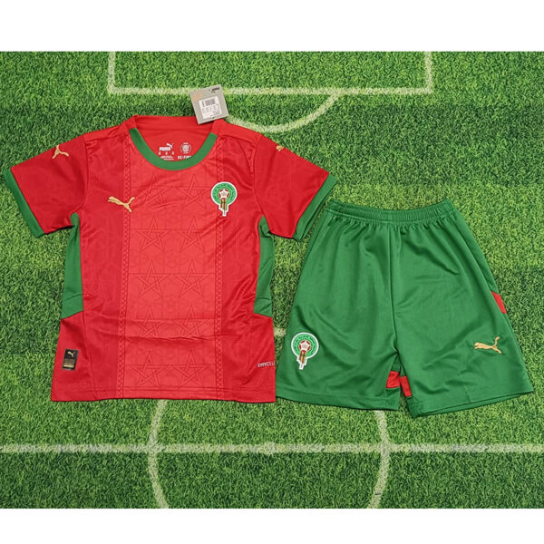 Morocco Home Kid Kits Youth Apparels Soccer
