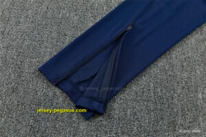 2026 England Navy Blue Half Zipper Jacket Tracksuit + Long Pants (Nike)