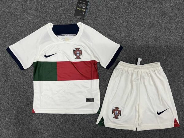 Portugal away kids kit