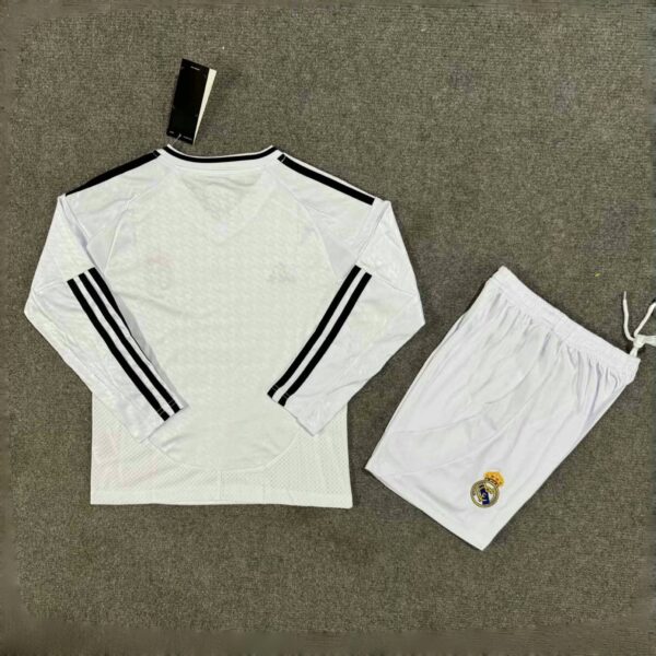 Real Madrid Home Kid Kits Long Sleeve Youth Apparels