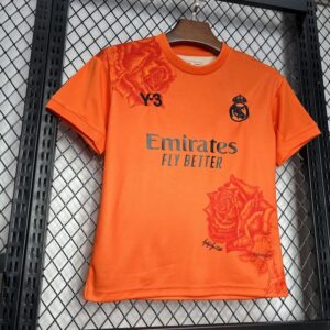 Real Madrid Y3 Kid Kits Orange Children Sets Football