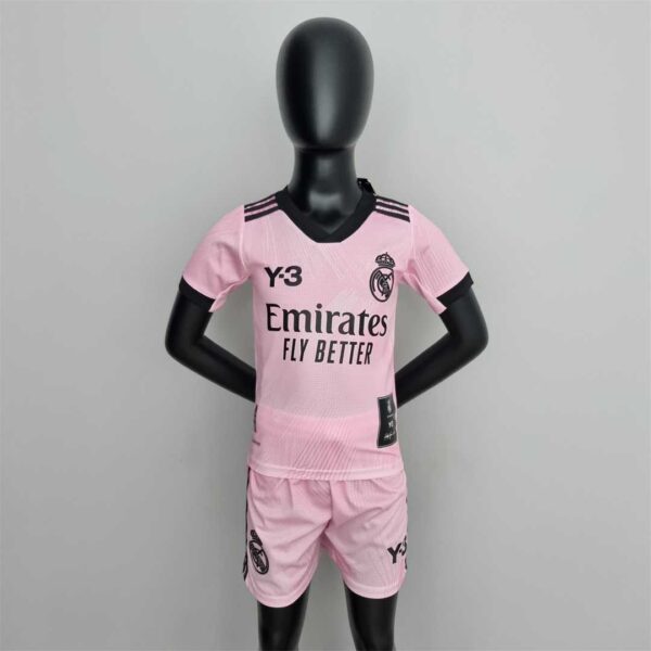 Real Madrid Y3 pink kids kit
