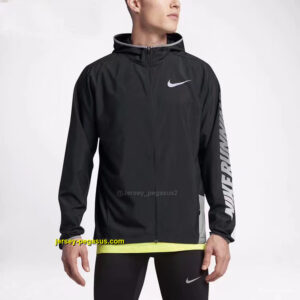 2025 Nike WhiteBlack Full Zipper Hoodie Windbreaker