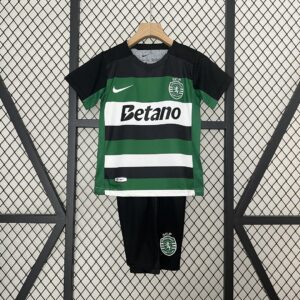Sporting Lisbon Home Kid Kits Youth Apparels Football