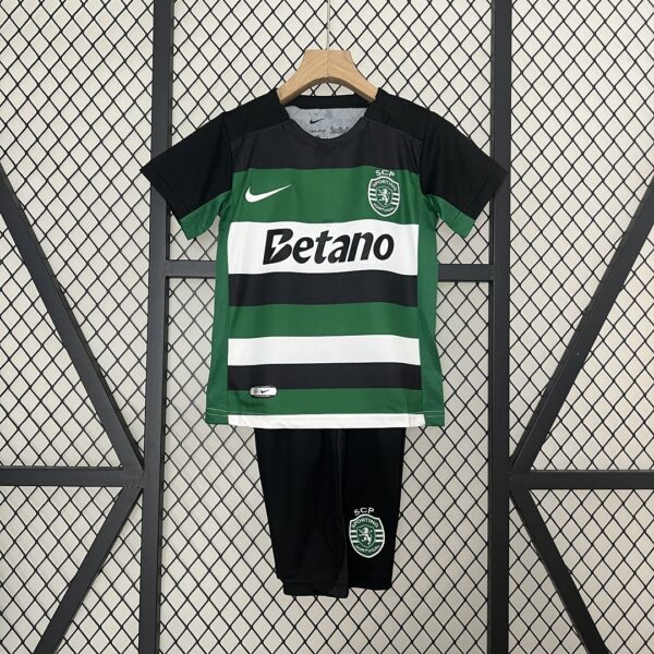 Sporting Lisbon Home Kid Kits Youth Apparels Football
