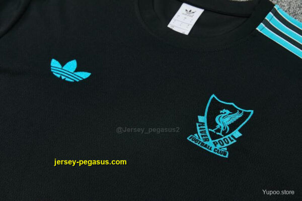 2026 Liverpool Black Short Sleeve Tracksuit + Long Pants