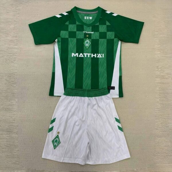 Werder Bremen Home Kid Kits Youth Apparels Soccer