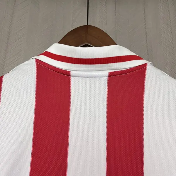 2025-26 Olympiacos 100th Anniversary Edition Red and White Jersey