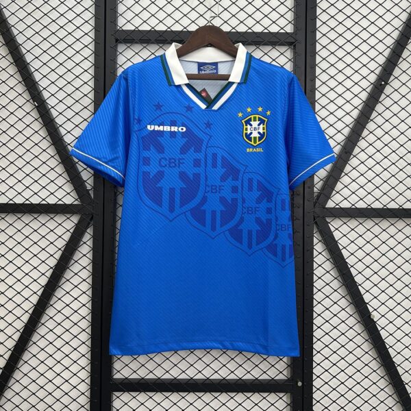 Brazil Away Retro Kit Vintage Shirt
