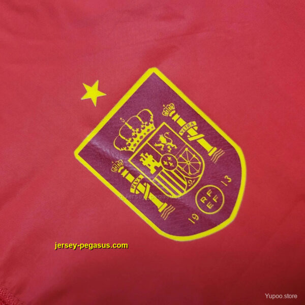2025 Spain Jacket Red Windbreaker