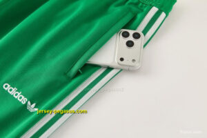 2026-27 Mexico Green & Red Retro Full Zipper Jacket Tracksuit + Long Pants (Adid