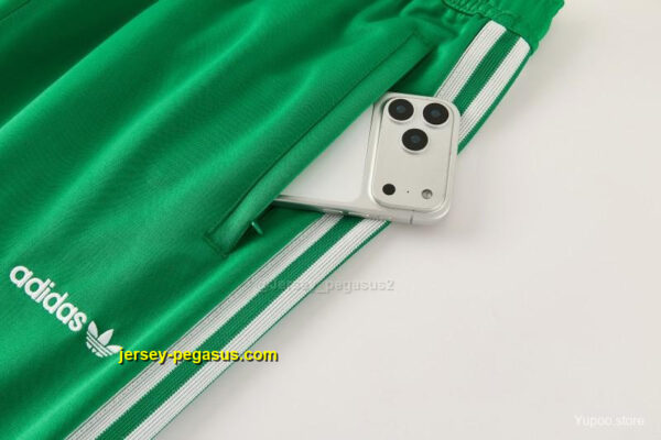 2026-27 Mexico Green & Red Retro Full Zipper Jacket Tracksuit + Long Pants (Adid