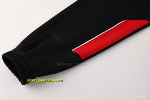 AC Milan BlackRed Full Zipper Jacket +Long Pants