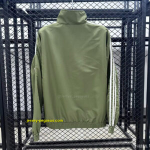 2026 Adidas Green Full Zipper Windbreaker