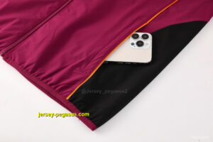AS Roma Maroon Half Zipper Jacket+Long Pants