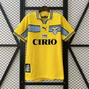 Lazio Yellow Retro Kit Vintage Shirt