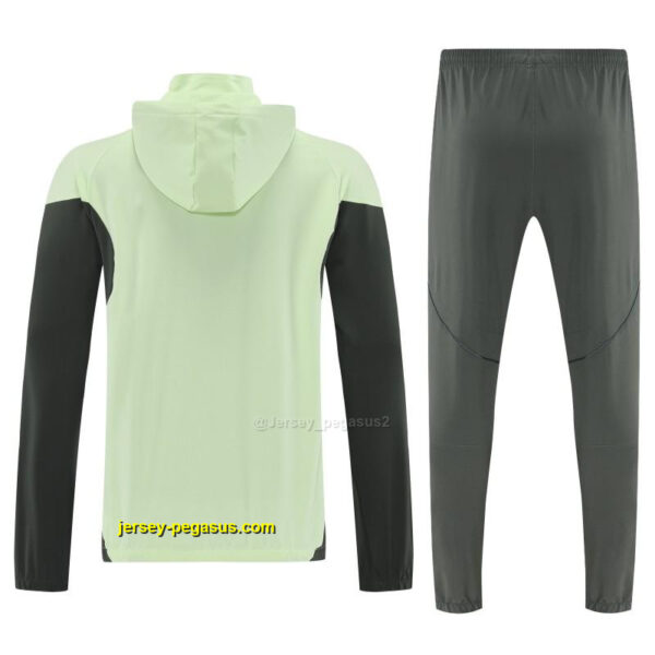 Adidas Neon Green Full Zipper Hooded Jacket Tracksuit + Long Pants