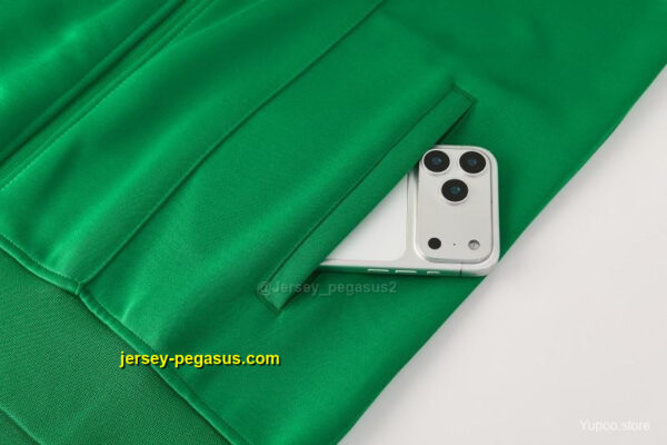 Adidas Originals Green Full Zipper Jacket Tracksuit + Royal Blue Long Pants