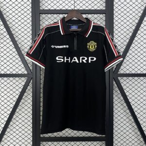 Manchester United Black Retro Kit Vintage Shirt
