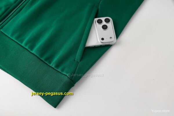 Algeria Dark Green Zipper Training Jacket Tracksuit + Long Pants (Adidas)