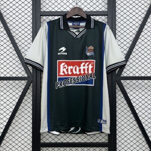 Real Sociedad Away Retro Kit Vintage Shirt
