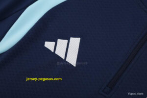 Argentina Navy Blue Half Zipper Jacket Tracksuit + Long Pants