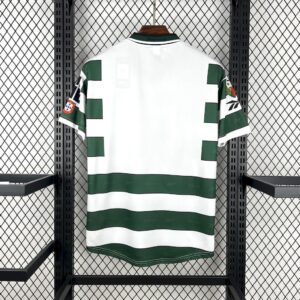 Sporting Lisbon Home Retro Kit Vintage T-Shirt Soccer
