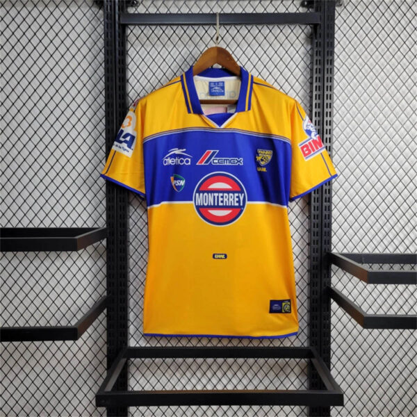 Tigres UANL Home Retro Kit Vintage Shirt Soccer