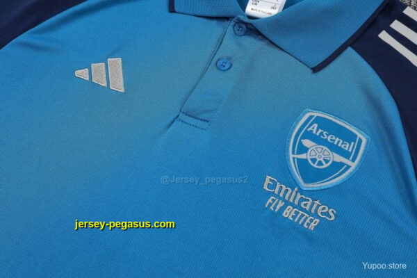 Arsenal Blue Polo Training Shirt + Long Pants Tracksuit