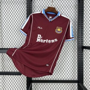 West Ham Home Retro Kit Vintage Shirt