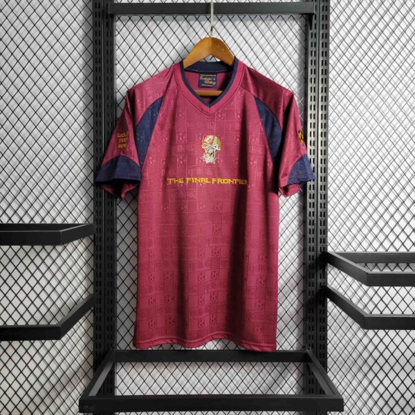 West Ham Iron Maiden Away Retro Kit Vintage Shirt Sport