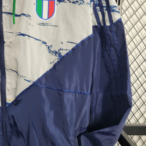 2023 Italy royal blue and white Windbreaker