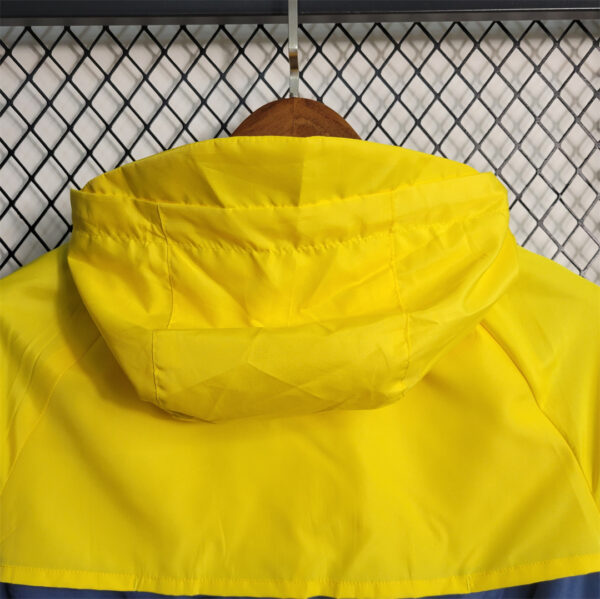 2023 Windbreaker Brazil royal blue and yellow