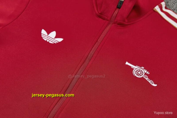 Arsenal Red Full Zipper Jacket Tracksuit + Long Pants