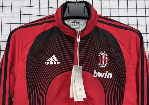 AC Milan Red Retro Windbreaker