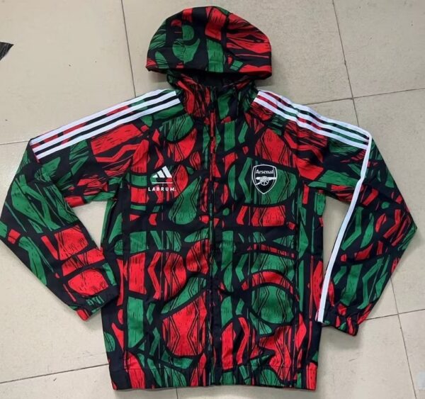 ASN red and green windbreaker