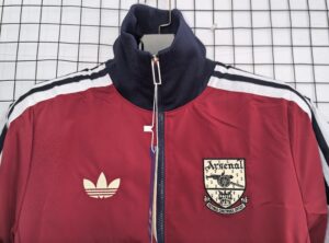 Arsenal Red Retro Windbreaker