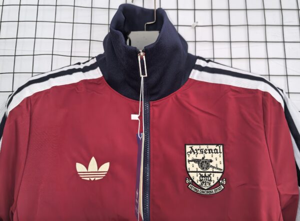 Arsenal Red Retro Windbreaker