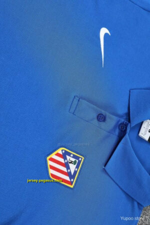 Atletico Madrid Blue Polo Training Shirt + Long Pants Tracksuit