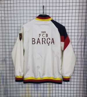Barcelona White Windbreaker