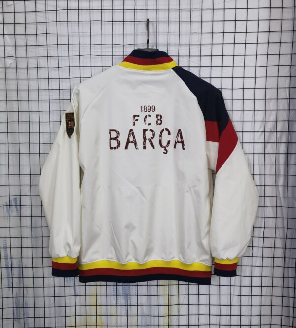 Barcelona White Windbreaker