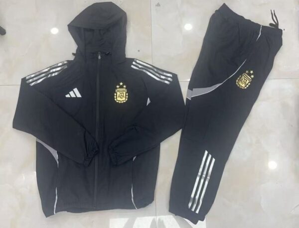 Argentina 2025-26 Black Windbreaker suit
