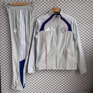 FC Bayern Munich 2025-26 Gray Windbreaker Suit
