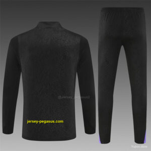 Barcelona Black Joint Edition Half Zipper Jacket+Long Pants