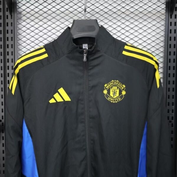 Manchester United 2025-26 Black Windbreaker