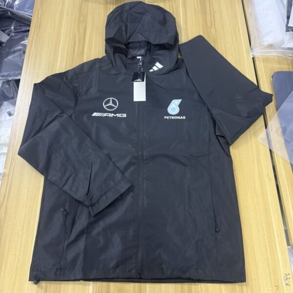 Mercedes 2025-26 Black Windbreaker