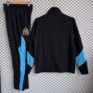 Olympique de Marseille 2025-26 Black And Blue Windbreaker Suit