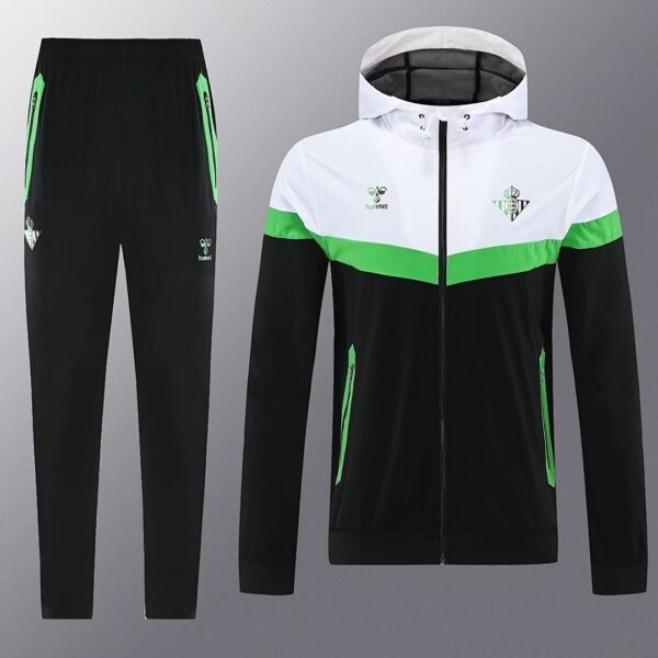 Real Betis 2025-26 Black White Windbreaker Suit